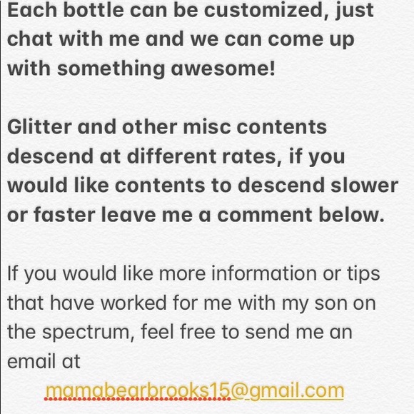 *SALE* Sensory/CalmDown bottles *PRICE NEGOTIABLE* - Picture 5 of 7